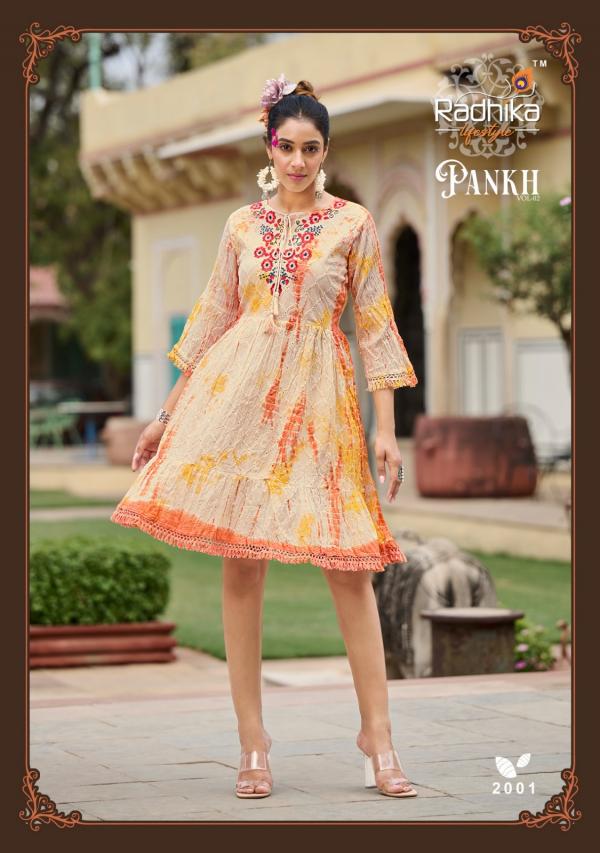 Radhika Pankh Vol 2 Fancy Designer Short Kurti Collection